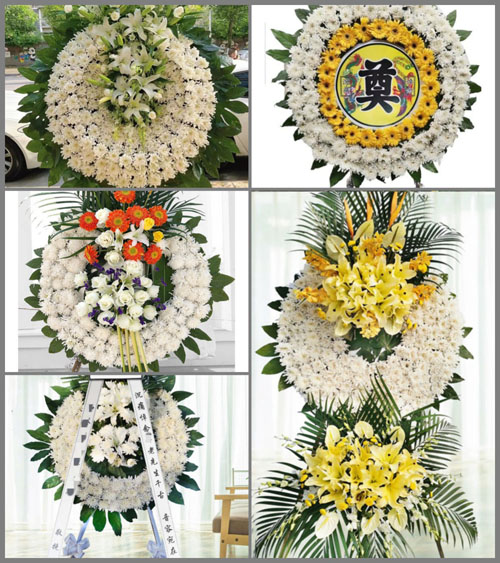 山东青岛即墨市通济街道西北关村花圈速递